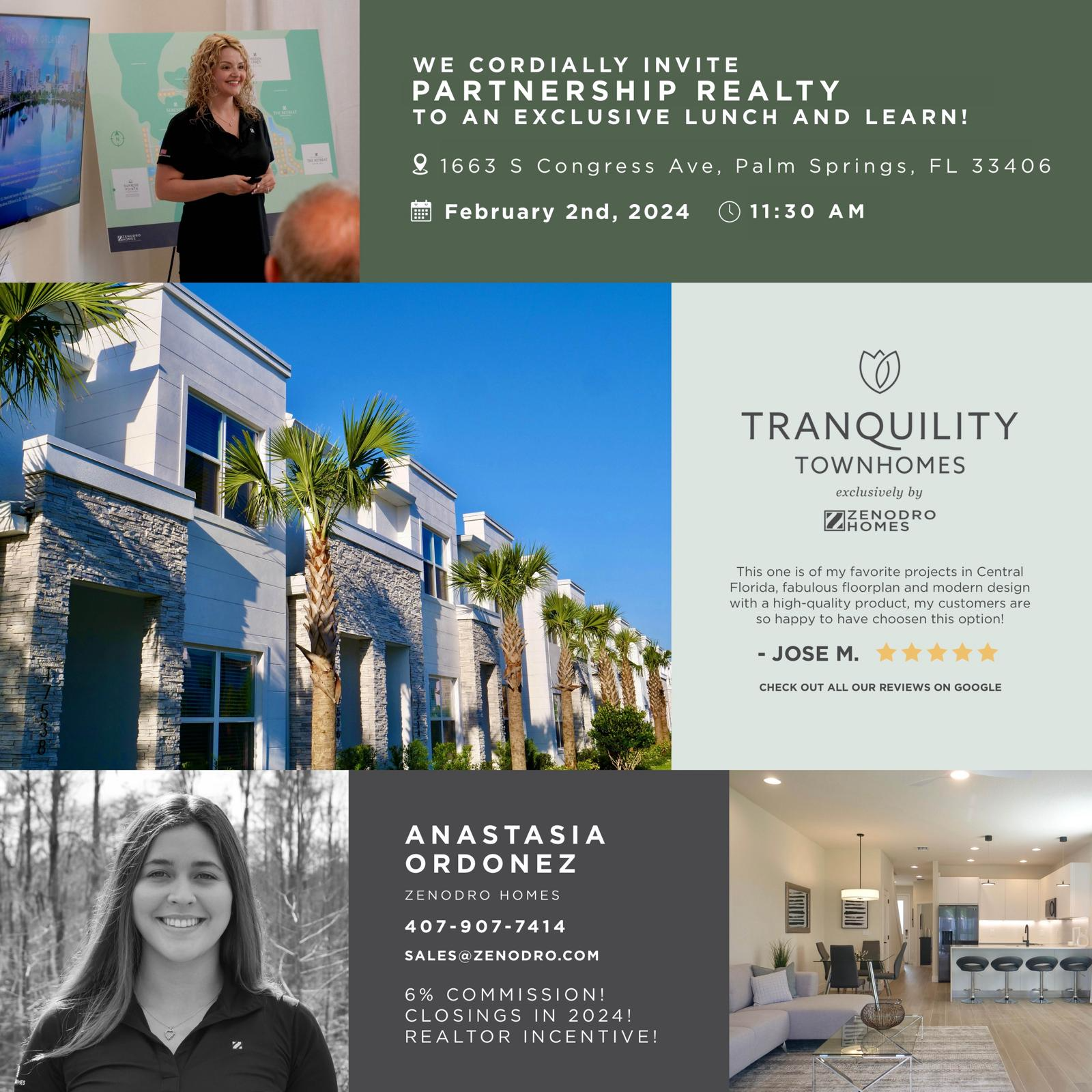 Flyer Tranquility evento